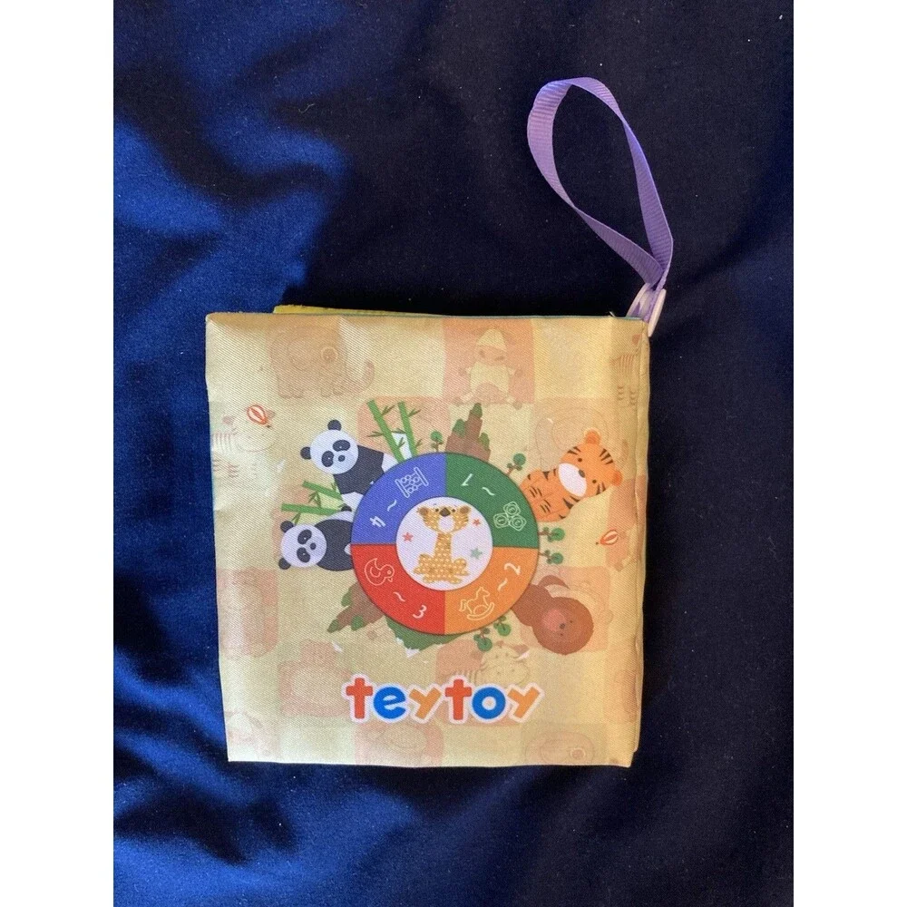 Teytoy Baby Soft Cloth 6 Books Educational Activity Crinkle Rattle Squeak